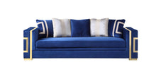 Conjunto de sofá y loveseat azul Lawrence