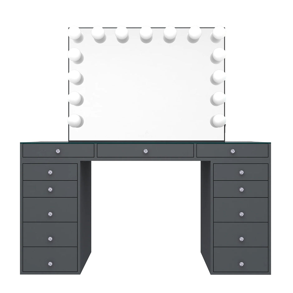 Paquete de muebles de sobremesa SlayStation Pro 2.0 + espejo de tocador + 5 cajones