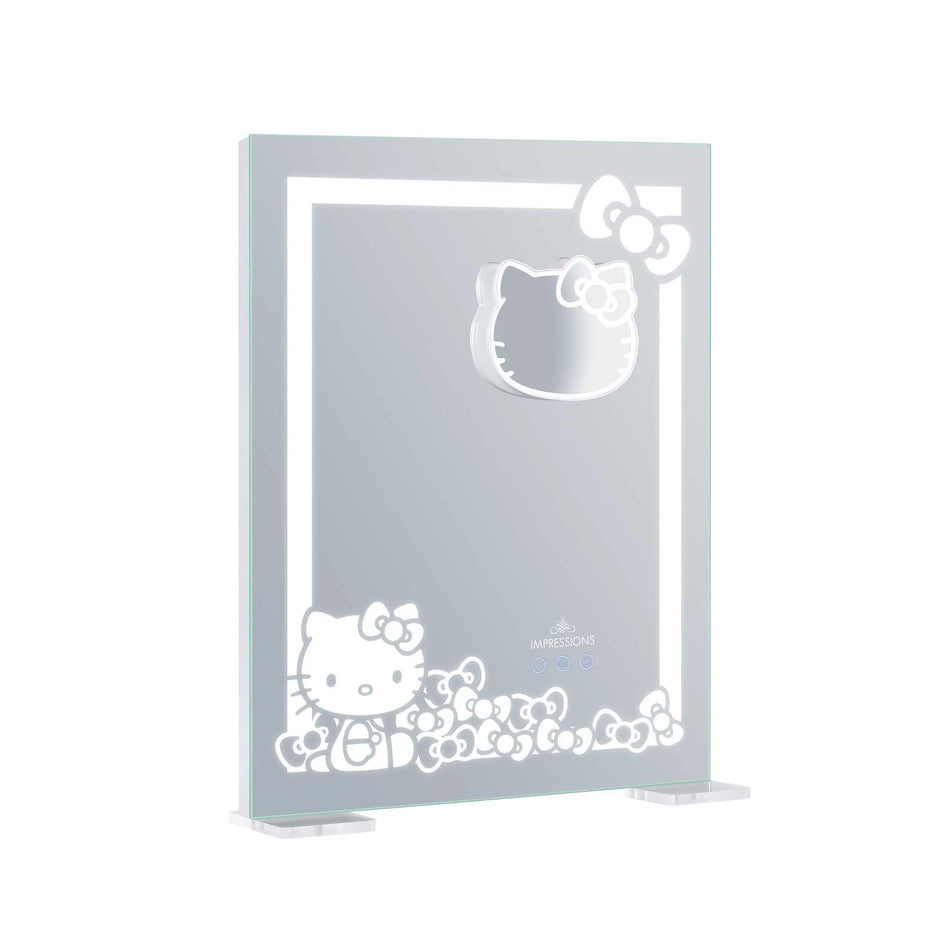 Espejo de tocador con lazos RGB de Hello Kitty