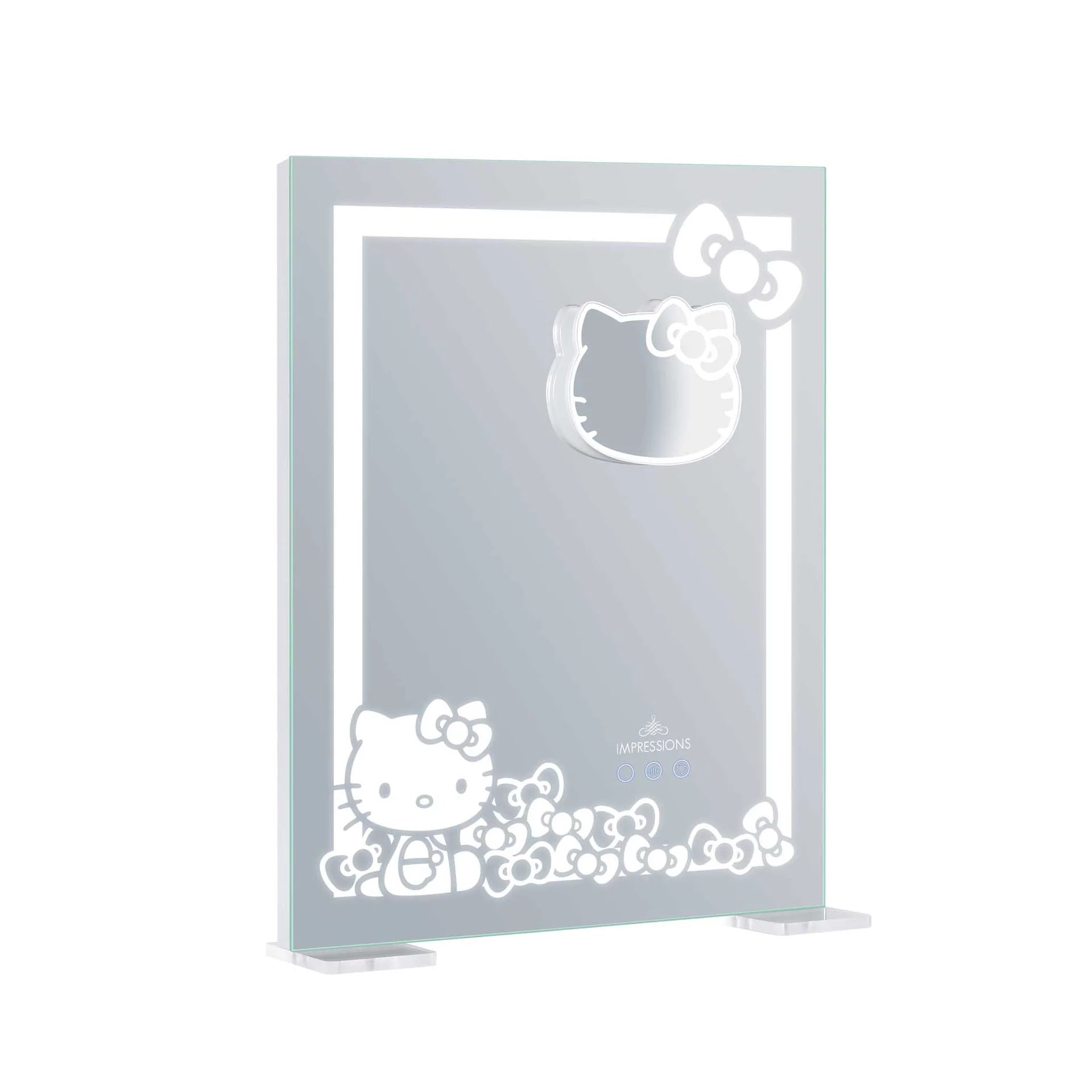 Espejo de tocador con lazos RGB de Hello Kitty
