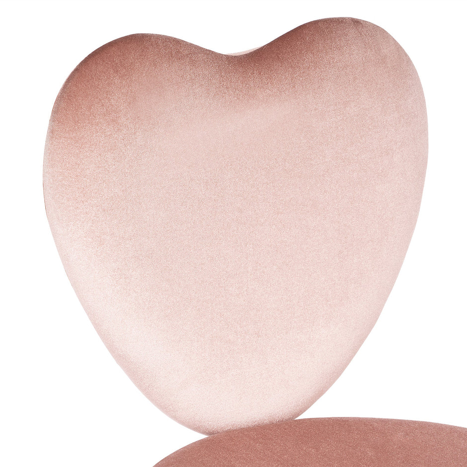 HEART SWIVEL VANITY CHAIR
