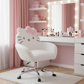 Hello Kitty Cozy Swivel Vanity Chair