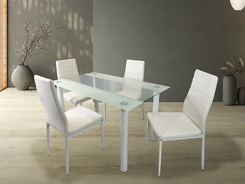 Jenna White Dining Set