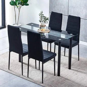 Jenna Black Dining Set