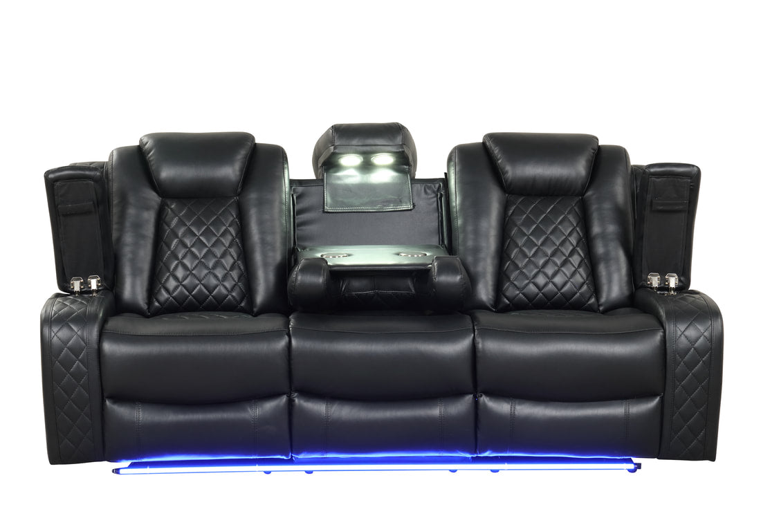 Conjunto Reclinable Luz Negro
