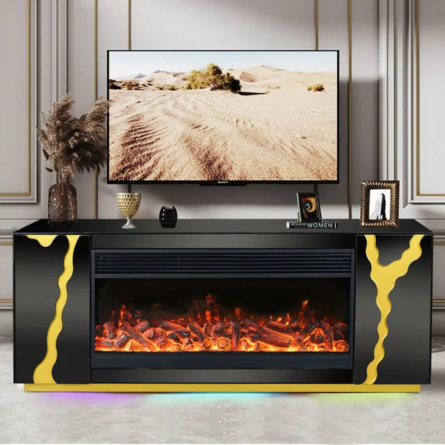 A804 MUEBLE DE TV CON CHIMENEA