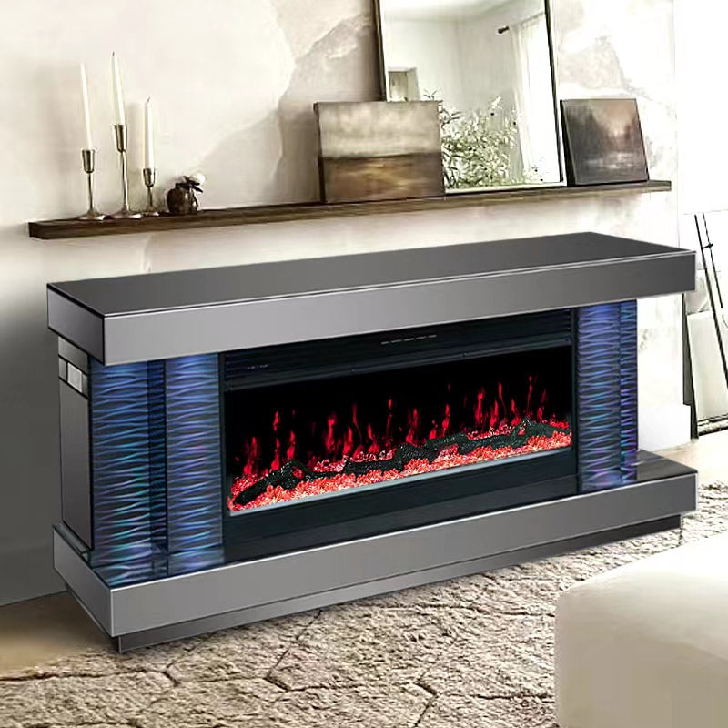 MUEBLE DE TV A90 CON CHIMENEA