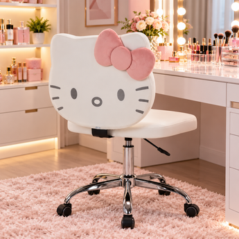Hello Kitty Kawaii Swivel Vanity Chair