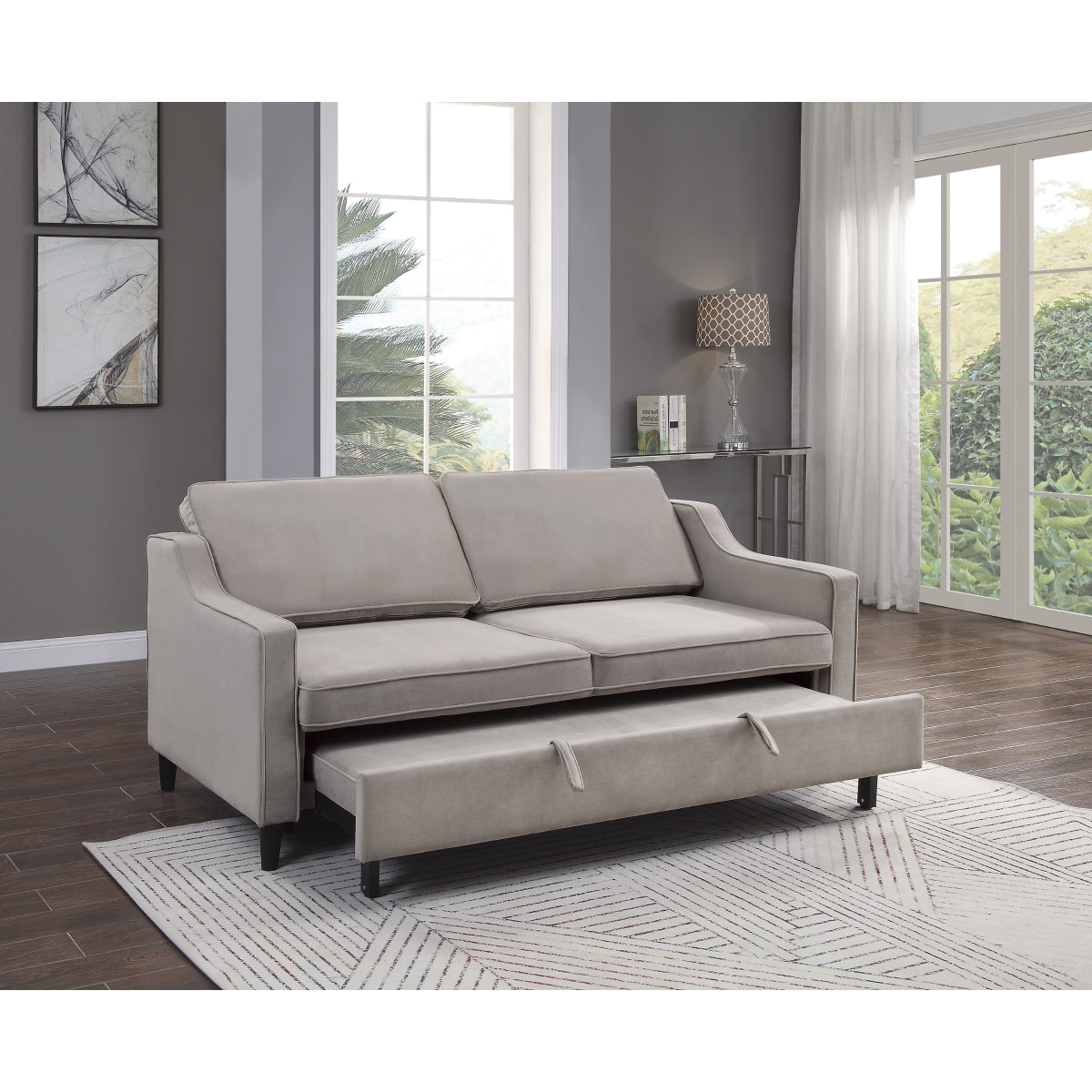 9428CB-3CL Sofá cama beige
