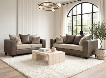Conjunto de sofá y loveseat 110 LATTE