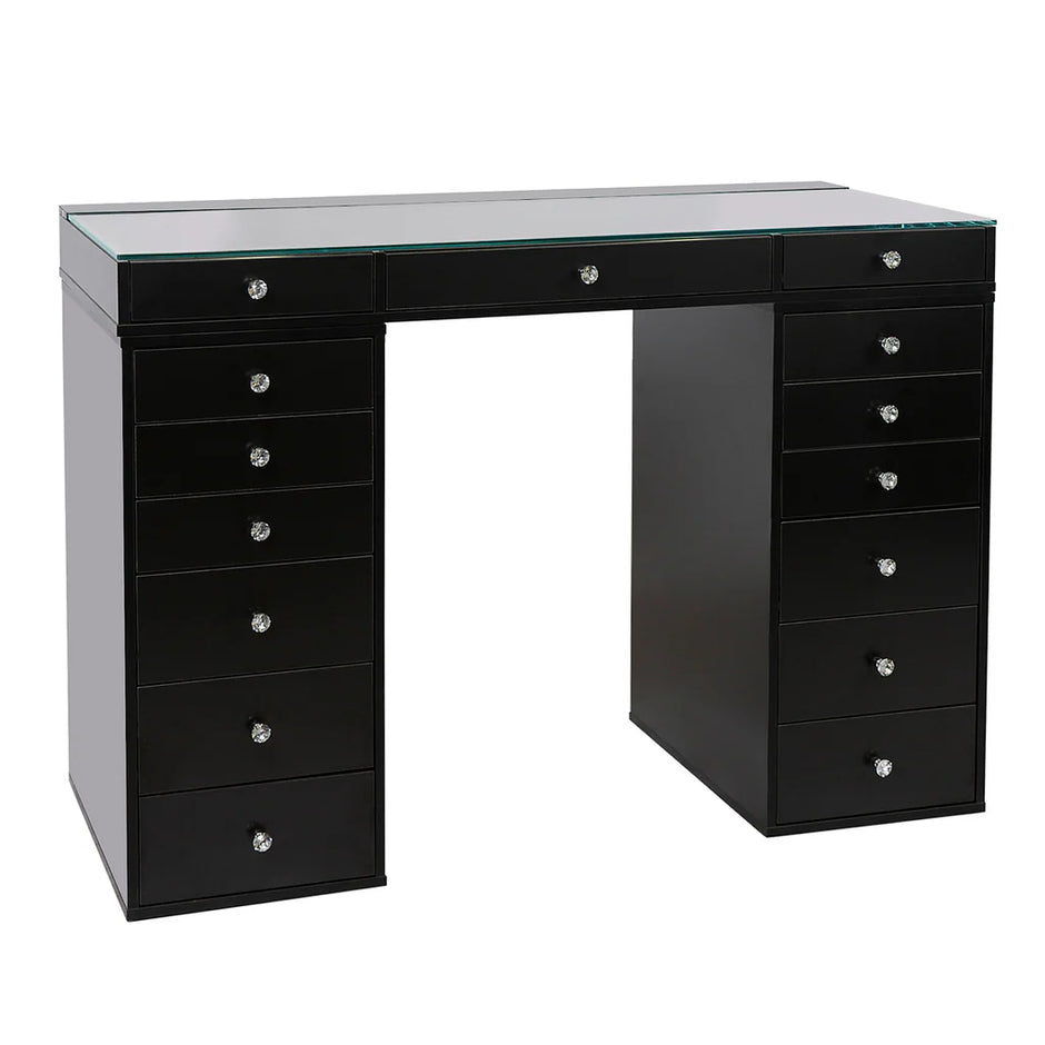 Paquete de muebles de sobremesa SlayStation Plus 2.0 con espejo de tocador y 6 cajones