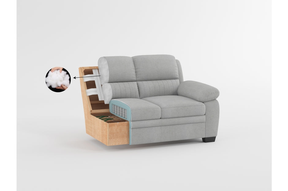 9333 Sofá Holleman Gris + Loveseat