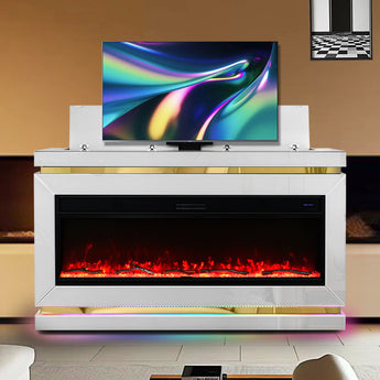 A94 TV STAND W/FIREPLACE