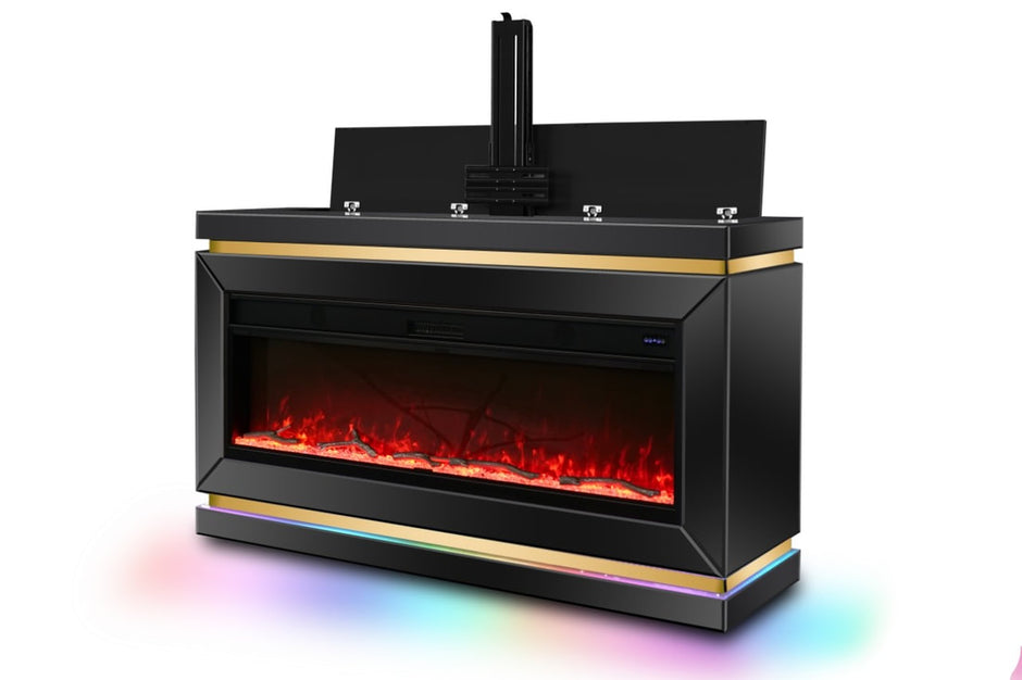 A93 MUEBLE DE TV CON CHIMENEA