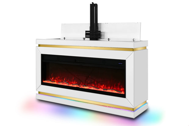 A94 MUEBLE DE TV CON CHIMENEA