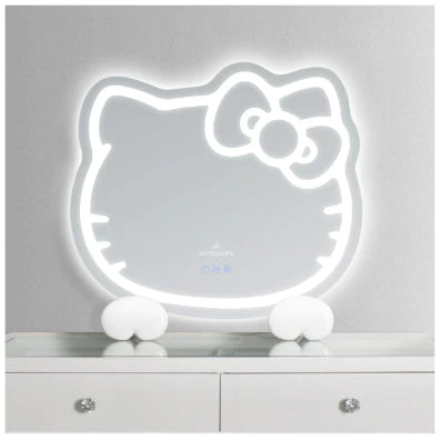 Hello Kitty RGB Wall Mirror 2.0 W/ Bluetooth Speakers and Specialty Base