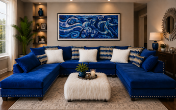 2002 Blue Sectional Nailheads