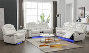 S2020 Juego de sillones reclinables blancos Party Time