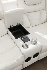 S2020 Juego de sillones reclinables blancos Party Time