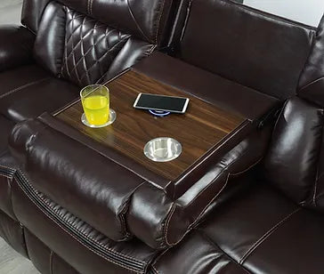 S2020 Juego de sillones reclinables marrones Party Time