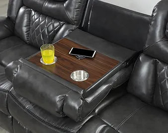 Juego de sillones reclinables grises S2020 Party Time