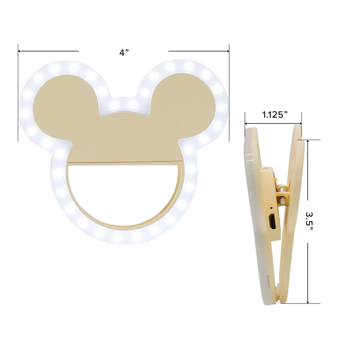 Mickey Mouse GlowMe LED Beauty Ring Light