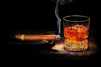 Tempered Glass w/ Foil – Cohiba & Whiskey
