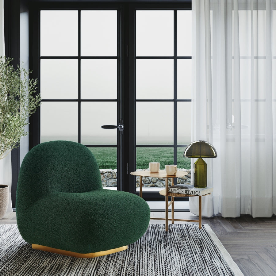 Silla decorativa de tela Liam Boucle