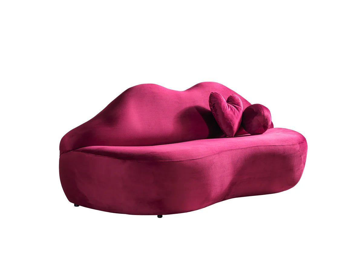 Loveseat de terciopelo Lips de 81