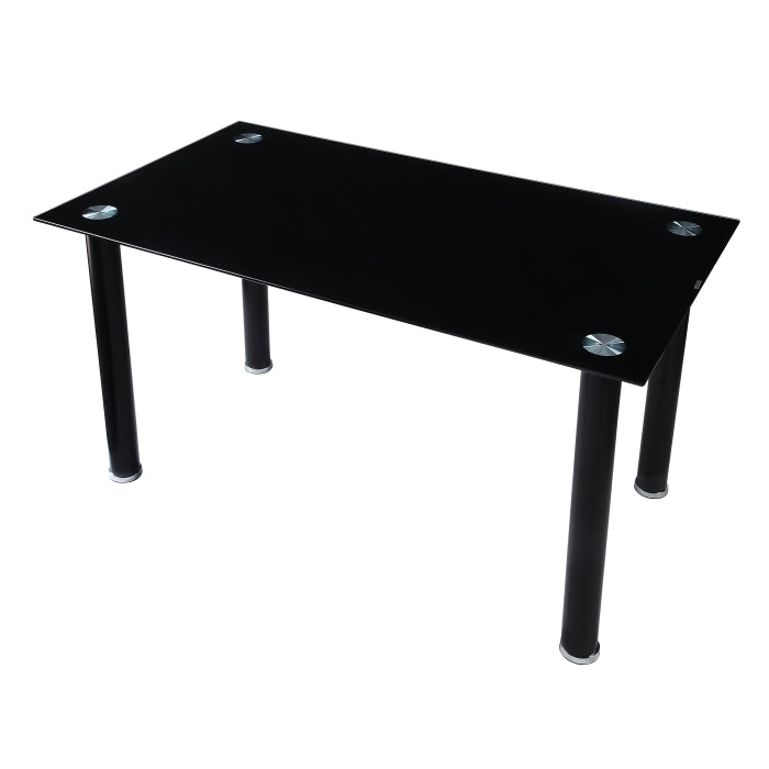 5538 Black Florian Juego de comedor de 7 piezas