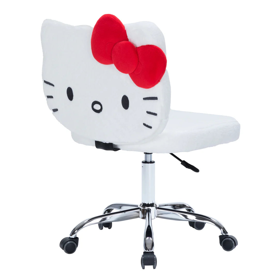 Silla de tocador giratoria blanca Hello Kitty Kawaii
