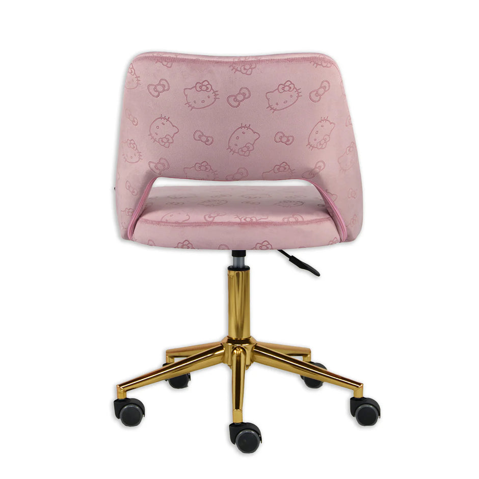 Silla de tocador giratoria blanca Hello Kitty Kawaii