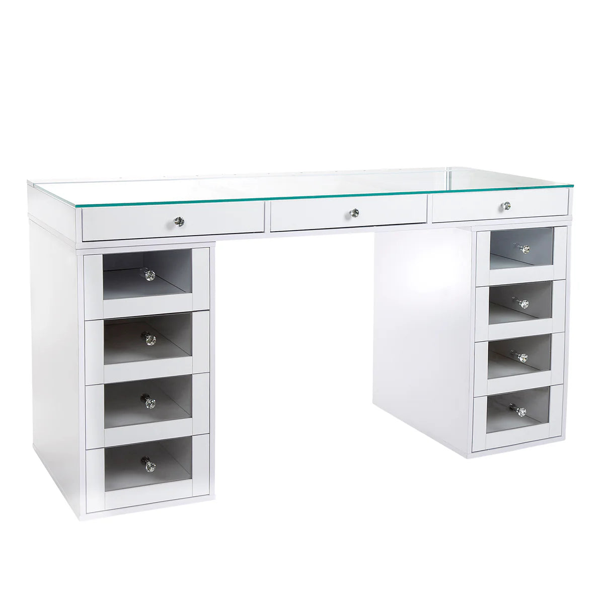 Paquete de muebles de sobremesa SlayStation Pro 2.0 + espejo de tocador + 4 cajones