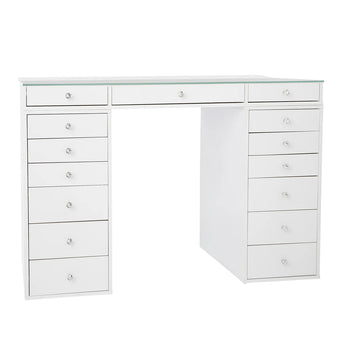 Paquete de muebles de sobremesa SlayStation Plus 2.0 con espejo de tocador y 6 cajones