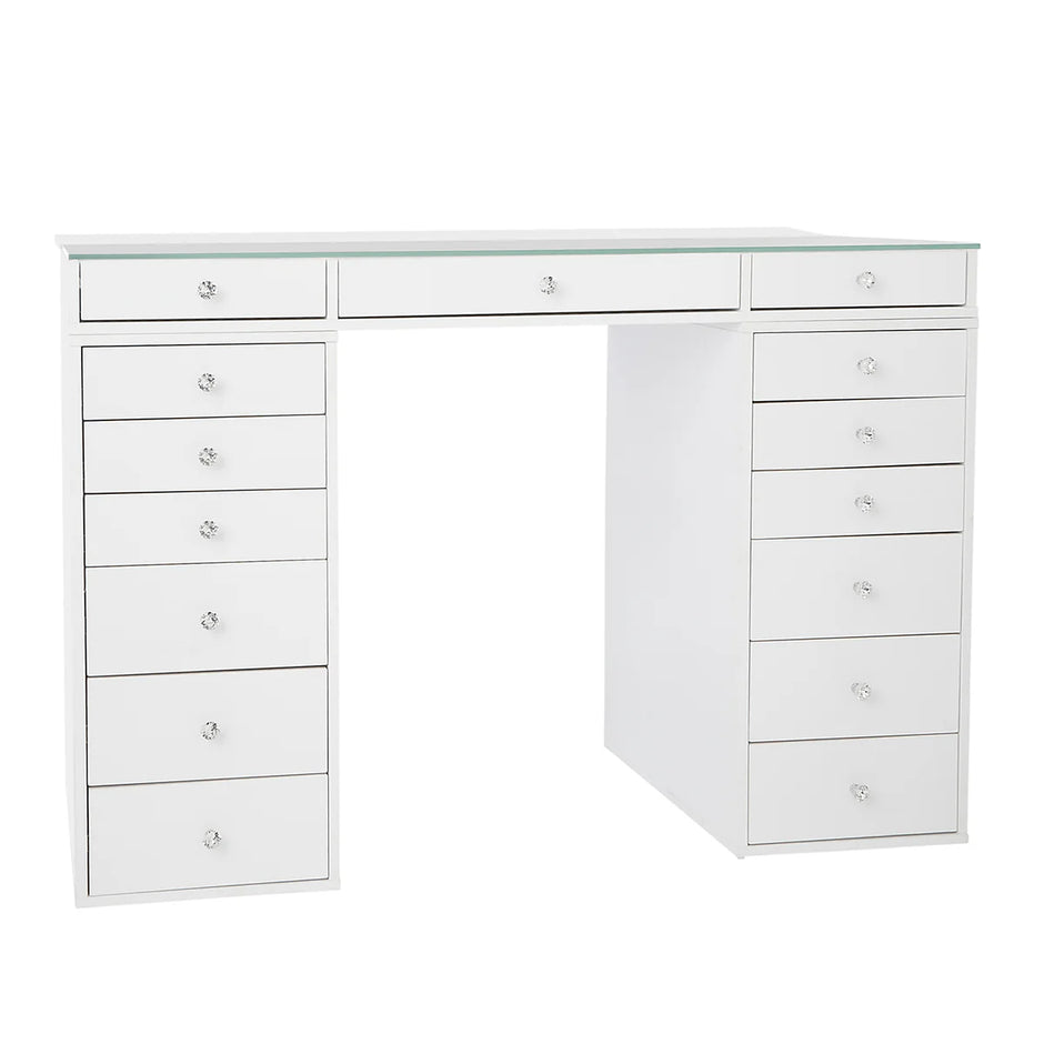 Paquete de muebles de sobremesa SlayStation Pro 2.0 + espejo de tocador + 6 cajones