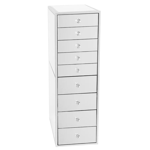 Mueble de almacenamiento para tocador SLAYSTATION PREMIUM con espejo y 9 cajones 