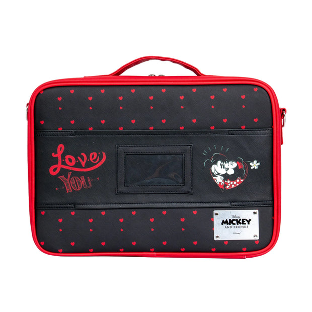 Estuche de maquillaje de Minnie y Mickey con divisores ajustables