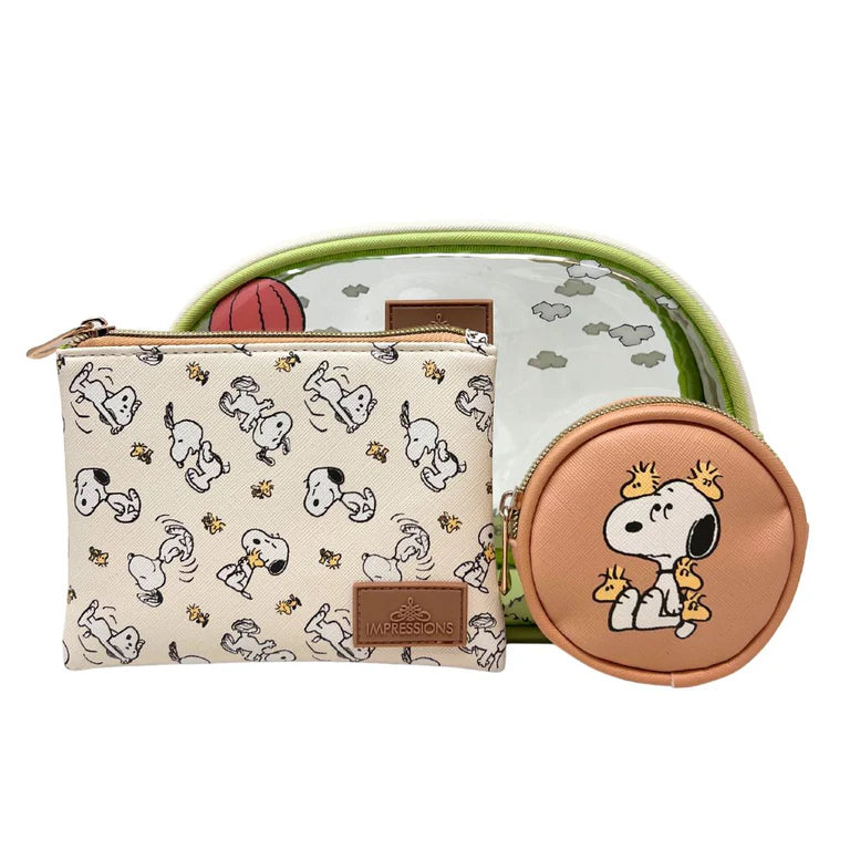 Set de 3 neceseres de maquillaje de Peanuts Snoopy