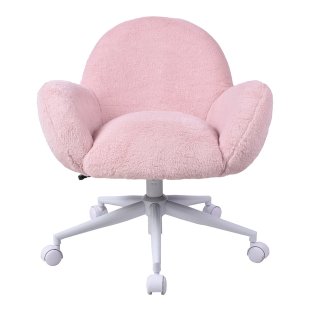 Sillón de tocador rosa nube