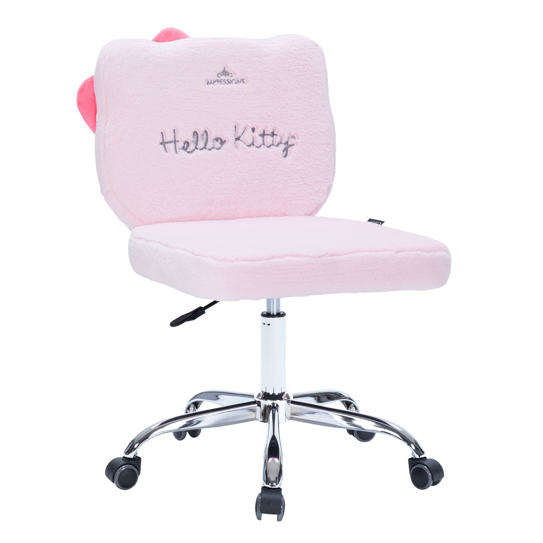 Silla de tocador giratoria blanca Hello Kitty Kawaii