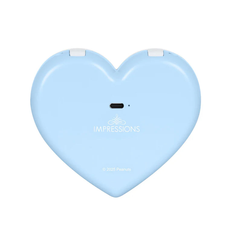 Espejo compacto LED con lazo de corazón de Snoopy de Peanuts