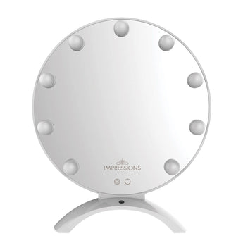 Espejo de maquillaje LED de dos tonos Hollywood Soleil con lámpara de curado de gel UV