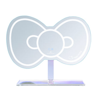 Espejo de pared con lazo RGB de Hello Kitty y base desmontable