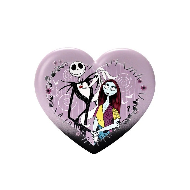 Espejo compacto LED de Jack Skellington y Sally Heart