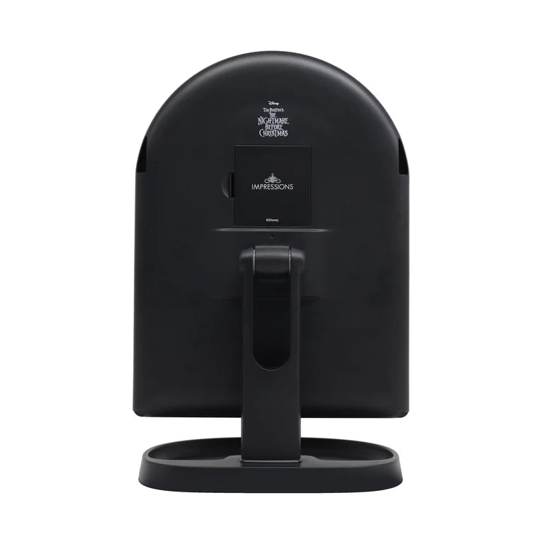 Espejo de maquillaje LED triple con diseño de Jack Skellington y Sally Arch