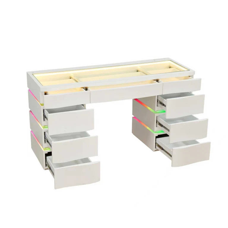 Tocador Nebula de SlayStation con luz RGB y espejo