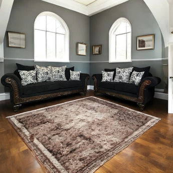 Helen Black Sofa & Loveseat Set