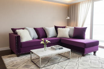 2019 Violet Sectional Nailheads