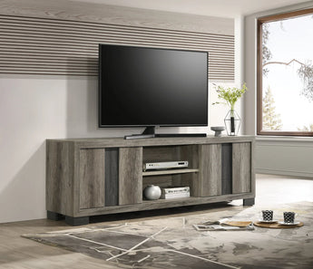 B6835-9 RANGLEY GrREY/BROWN TV STAND