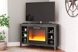 Mueble de TV con chimenea gris Arlenbry de Ashley W275W5